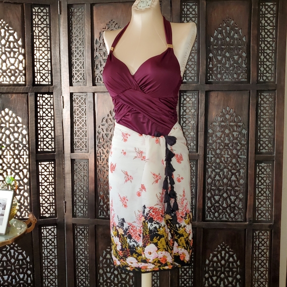 Free people floral Kimono cover up & wrap - Picture 3 of 16